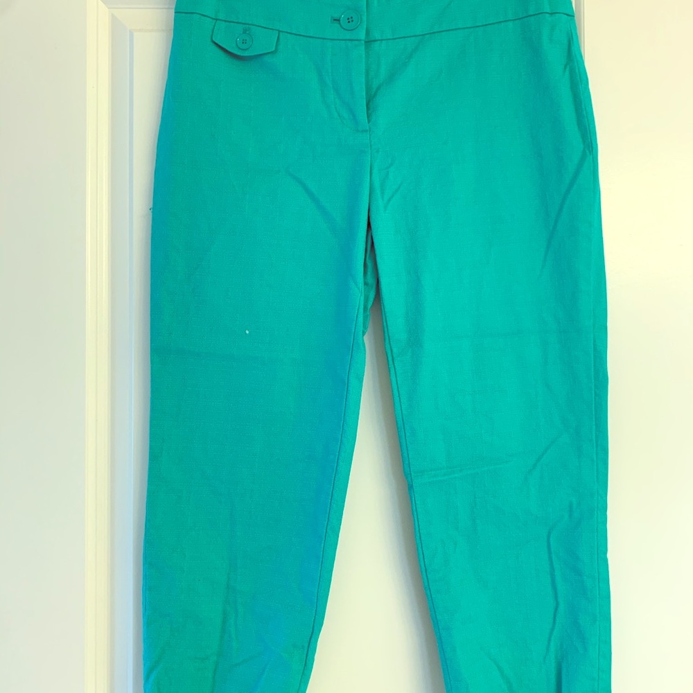 Teal Loft ankle pants